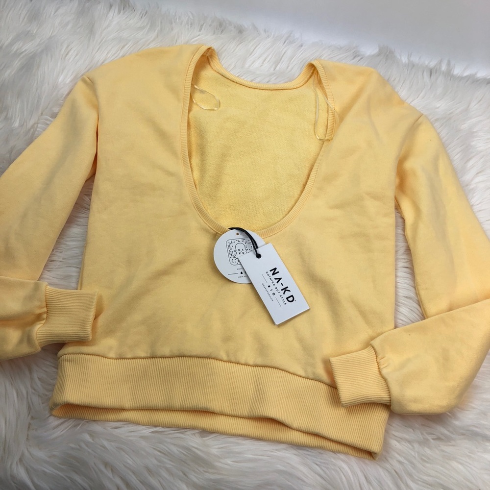 ⭐️NA-KD low back Crewneck sweater - Picture 1 of 7
